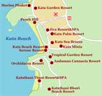 Пляж Ката (остров Пхукет) Карта района Ката (остров Пхукет)